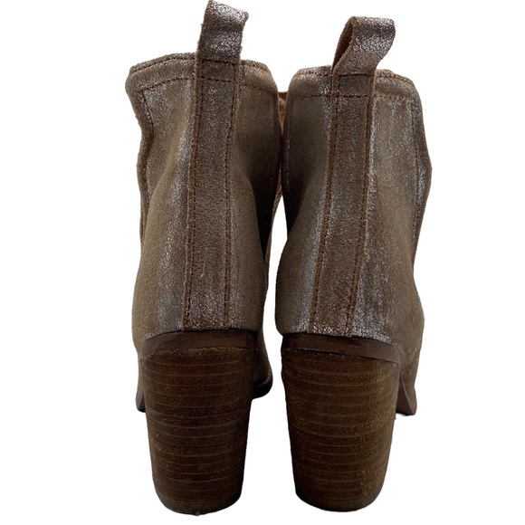 Diba Later On Leather Cut Out Block Heel Boots Size 6 - Picture 4 of 9